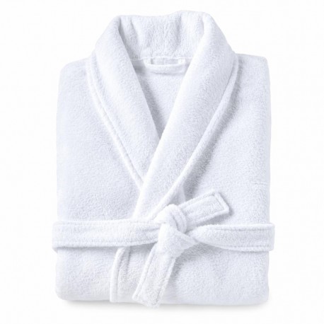 ALBORNOZ BLANCO UNISEX 100% ALGODÓN 350g M a XXL